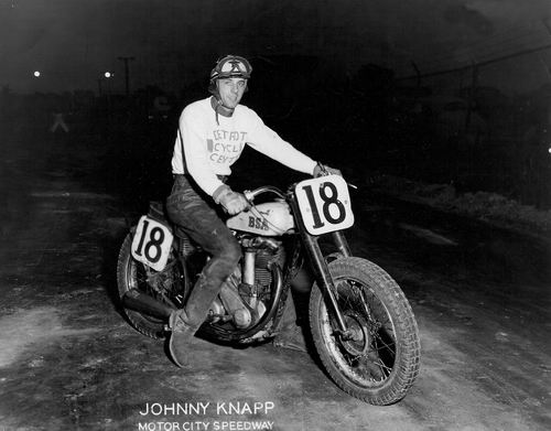 Motor City Speedway - Johnny Knapp On Bsa From Steve (newer photo)